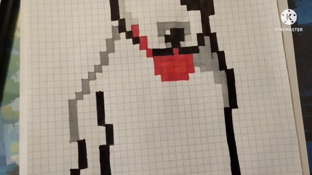 Рисую бойцовскую собаку и значок Android по клеточкам смотреть онлайн