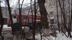 Пожар в доме Болшевской трудовой коммуны Чикаго (Королёв 26.12.16)