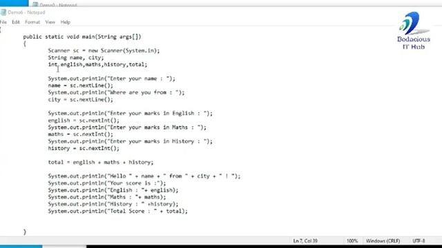 Java Input/Output