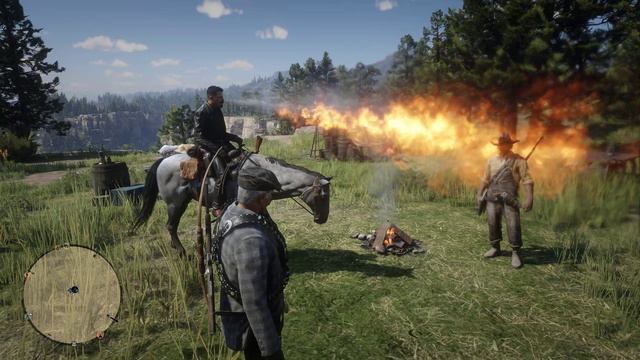 RDR2 Нарыгался и пьет
