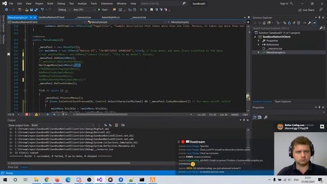 FiveM C#: Writing custom plugins to GTA V. Part 7: User Interface using NativeUI смотреть онлайн