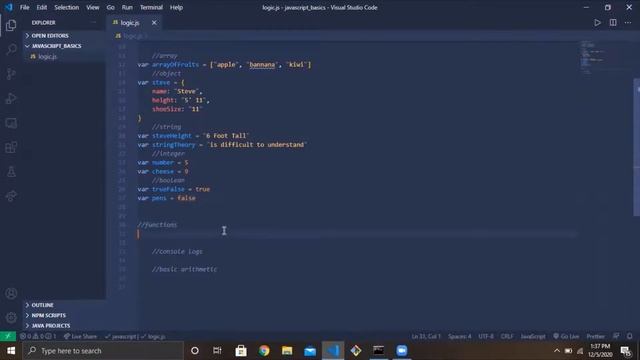 Javascript Basics - (No-To-Pro #1)