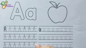 Tracing Alphabet Letter Aa | Tracing Small and Capital Letter A | Practice Writing by Kids Classroo