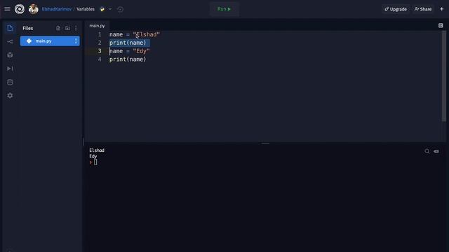 Lecture 2 - Variables in Python