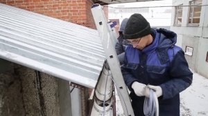 Обогрев кровли, желобов и водостоков электро кабель ЧТК