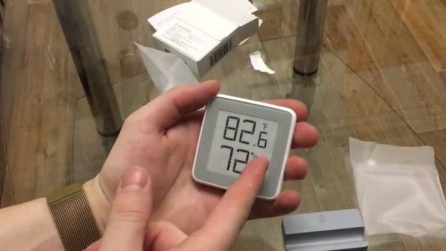 XIAOMI MIAOMIAOCE TEMPERATURE E-INC  - ДАТЧИК ТЕМПЕРАТУРЫ И ВЛАЖНОСТИ С ДИСПЛЕЕМ + РАЗБОРКА
