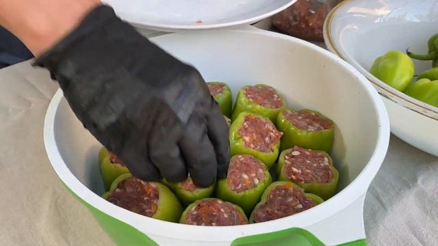 ФАРШИРОВАННЫЕ ПЕРЦЫ И ТОМАТЫ | Gefüllte Paprika und Tomaten. Лучший рецепт. Вкусно как у мамы ❤️ смотреть онлайн