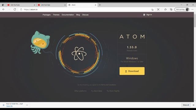 Atom.io Installation #1