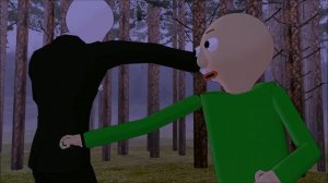 BALDI vs SLENDER MAN! (CreepyPasta vs Baldi's Basics Animation) Animation Rewind