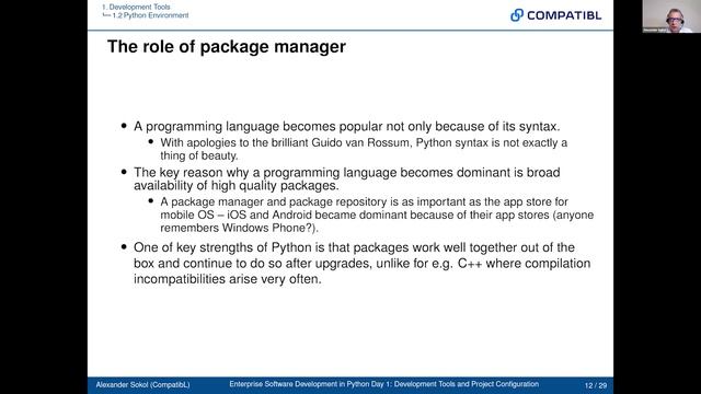 The role of a Python package manager – Pip | CompatibL