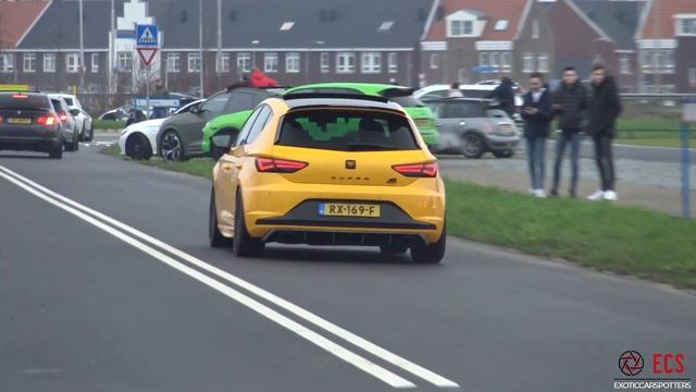 500HP TVS Volkswagen Golf 7 R - LOUD Accelerations Launch Control Sound  Crackles !