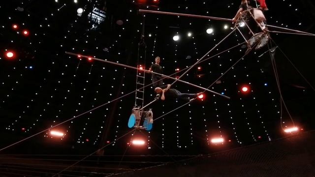 Открытая репетиция братьев Запашных в Большом Ленинградском цирке. Канатоходцы.