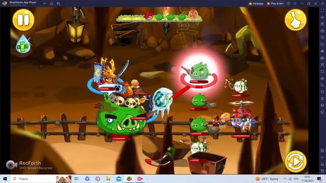 ANGRY BIRDS EPIC. MOD CAVE 32 (PROTOTYPE) BY ME ANOMALOUS EARTHS. LEVEL 8. WALKTHROUGH ANGRY BIRDS. смотреть онлайн