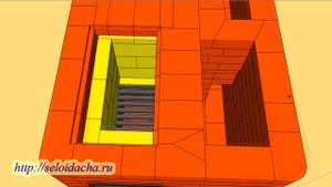 Отопительно варочная печь Белгород, из кирпича, на дровах, для дома своими рукам