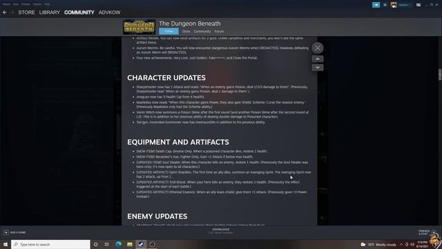 The Dungeon Beneath: Portal Update 1.3.0 смотреть онлайн