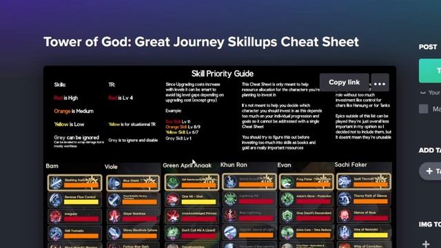 [EN] - Skill Priority Guide - Tower of God: Great Journey смотреть онлайн