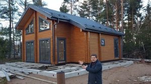 Покрасили снаружи очень уютный дом из термобруса (есть важные ньюансы) - Команда ПАКЛЯ