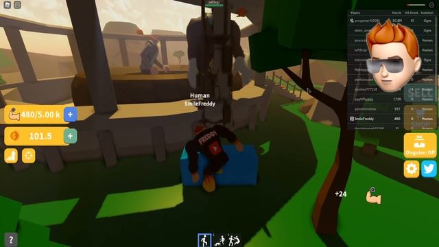 СТАЛ КАЧКОМ И ВСЁ РАЗДАВИЛ В РОБЛОКС смотреть онлайн