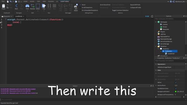 How To Spawn Parts With A Gui! Roblox Scripting Tutorial смотреть онлайн