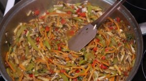 Веганская фунчоза с овощами. Постные рецепты.