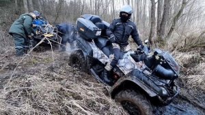Покатушки на квадроциклах в Гродно вдоль Немана. CFmoto, Stels, BRP,  Polaris.