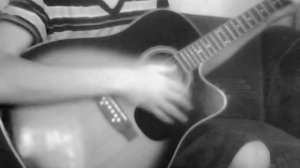 Виктор Цой "Восьмиклассница" на гитаре.