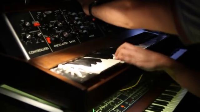 Minimoog jamming at Analog Sweden studio смотреть онлайн