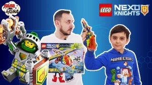 Папа Роб и Ярик продолжают собирать конструктор LEGO NEXO KNIGHTS Аэро-арбалет Аарона Арт. 72005!