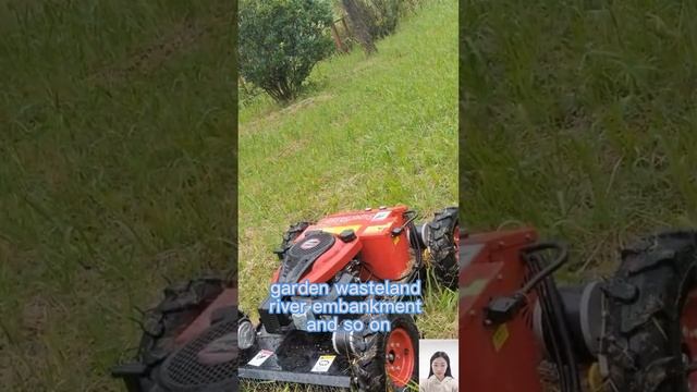 16HP Loncin 452CC gasoline engine speed of travel 6km/h radio controlled weed cutter