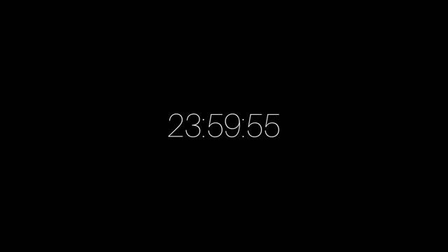 Отсчёт времени с 23:59:30
Для Дня Рождения
