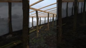 Бюджетная деревянная теплица 10 на 27 метров,краткий обзор.