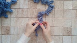 Быстрый шарф за 1 час. Без спиц и крючка. Мини МК.