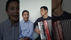 "Тучи в голубом" исполняет: Амангелдиева Айдана. Живое исполнение на аккордеоне