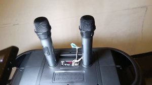 ?МОЩНАЯ КОЛОНКА С 2 МИКРОФОНАМИ И СВЕТОМУЗЫКОЙ ?Колонка мо стойкой и с караоке