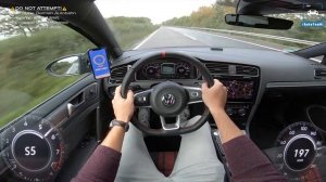 VW Golf GTI TCR MK7.5 максимальная скорость POV
