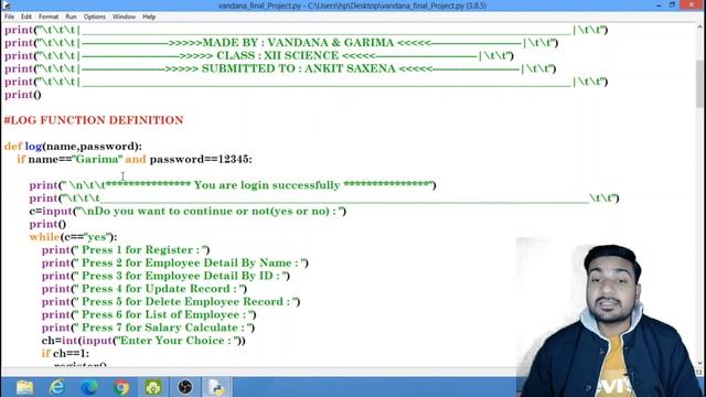Python + SQL Project । Employee Management System । CBSE Class  12 Computer Science । Project