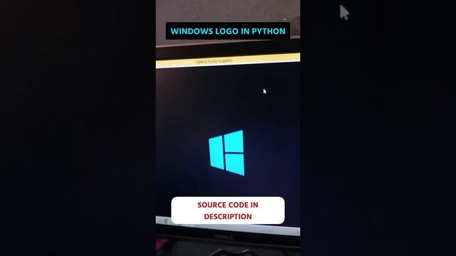 Simple Python Turtle Graphics Tutorial | windows logo by python | Python Turtle Project #12