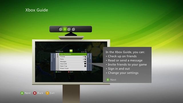 Xbox 360 Kinect Dashboard (2.0.13599.0) смотреть онлайн