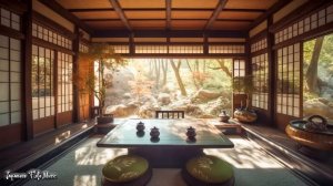 Peaceful Morning in the Zen Garden - Japanese Flute Music For Soothing, Meditation, Healing