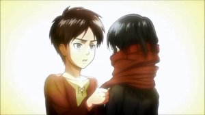 Атака титанов ♫ В городе остывших морей ♫ Микаса и Эрен