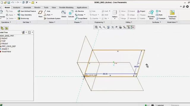 Assigning name to Sketch dimension - creo parametric смотреть онлайн