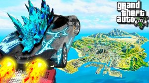 ПРЫЖКИ НА МАШИНАХ ГОДЗИЛЛЫ ЧЕРЕЗ ВСЮ КАРТУ В ГТА 5 МОДЫ! GODZILLA ОБЗОР МОДА GTA 5! ГТА МОД ИГРЫ