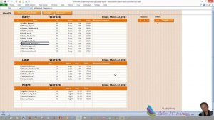 Roster - Excel VBA - Create a  Roster -  Excel 2010 - Protecting Part 7
