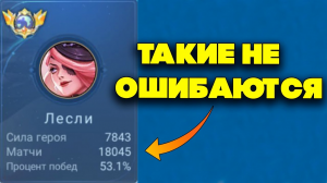 Что бывает когда человек играет на одном герое всю жизнь!?!  Лесли задрот