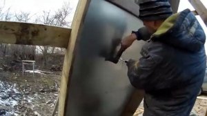 Баня на даче!Постройка дешевой временной бани!