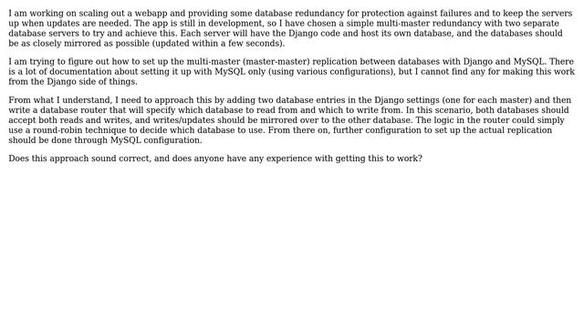 Databases: Multi master replication with MySQL and Django смотреть онлайн