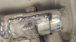 Опель Зафира - ремонт глушителя.