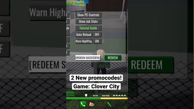 NEW PROMO CODES IN CLOVER CITY ROBLOX! ? | (Da hood) | #roblox #robloxshorts #shorts