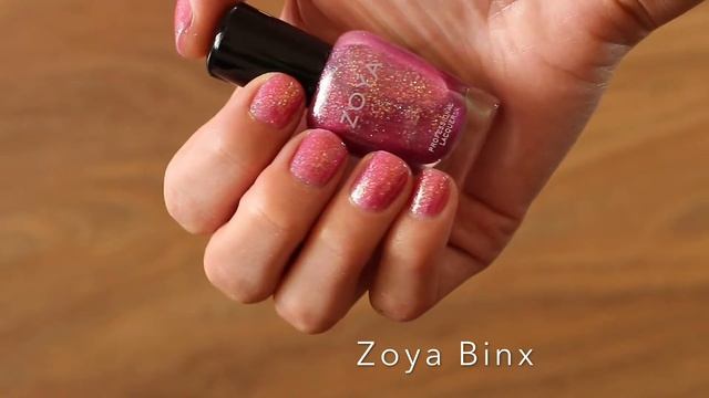 Обзор лак Zoya Binx, Bubbly collection, swatch смотреть онлайн