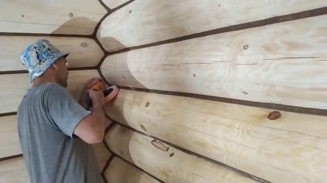 Нанесение воска для парилок и саун Decken